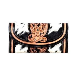 Genuine leather hand tooled Wallet